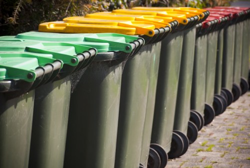 Residents utilizing household waste collection services in Addlestone